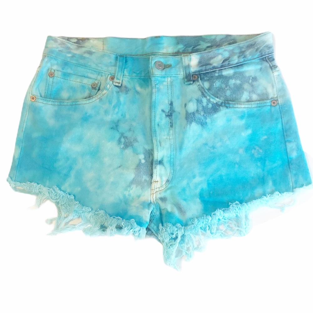 Levis Womens 501 Vintage distressed shorts